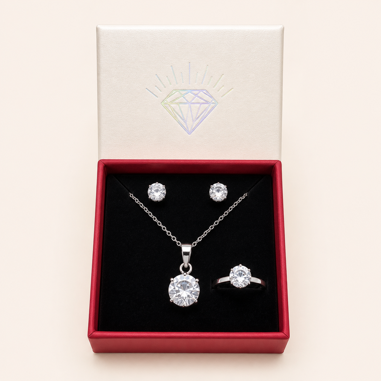 Round Crystal Jewellery Set