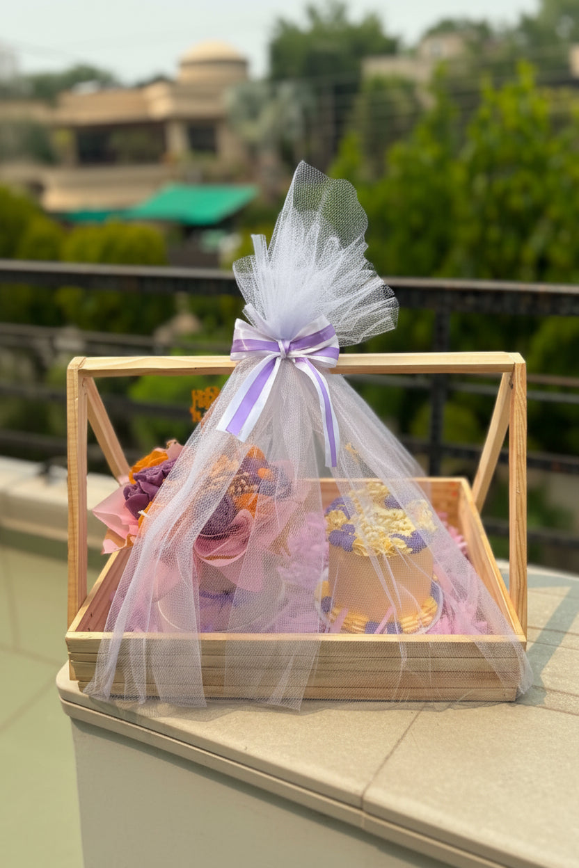 Celebration & Cake Gift Basket
