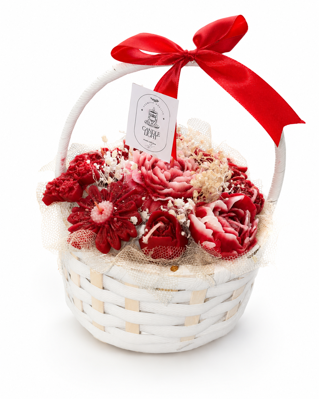 Ruby Ribbon Bloom Basket