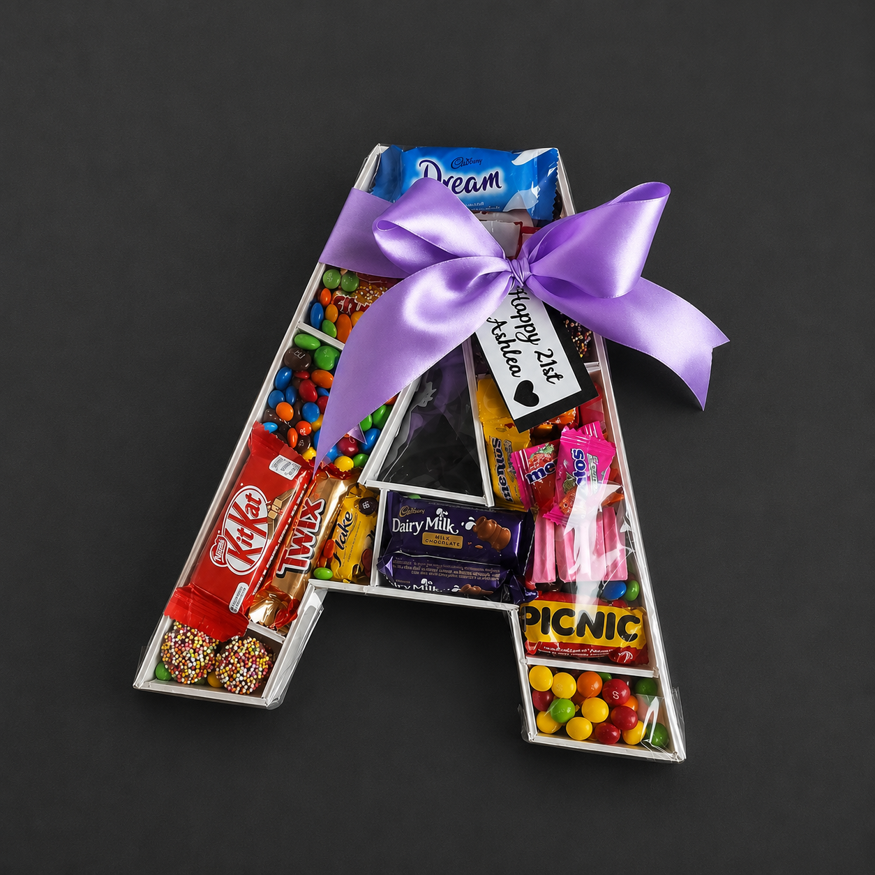 Personalized Alphabet Chocolate Box