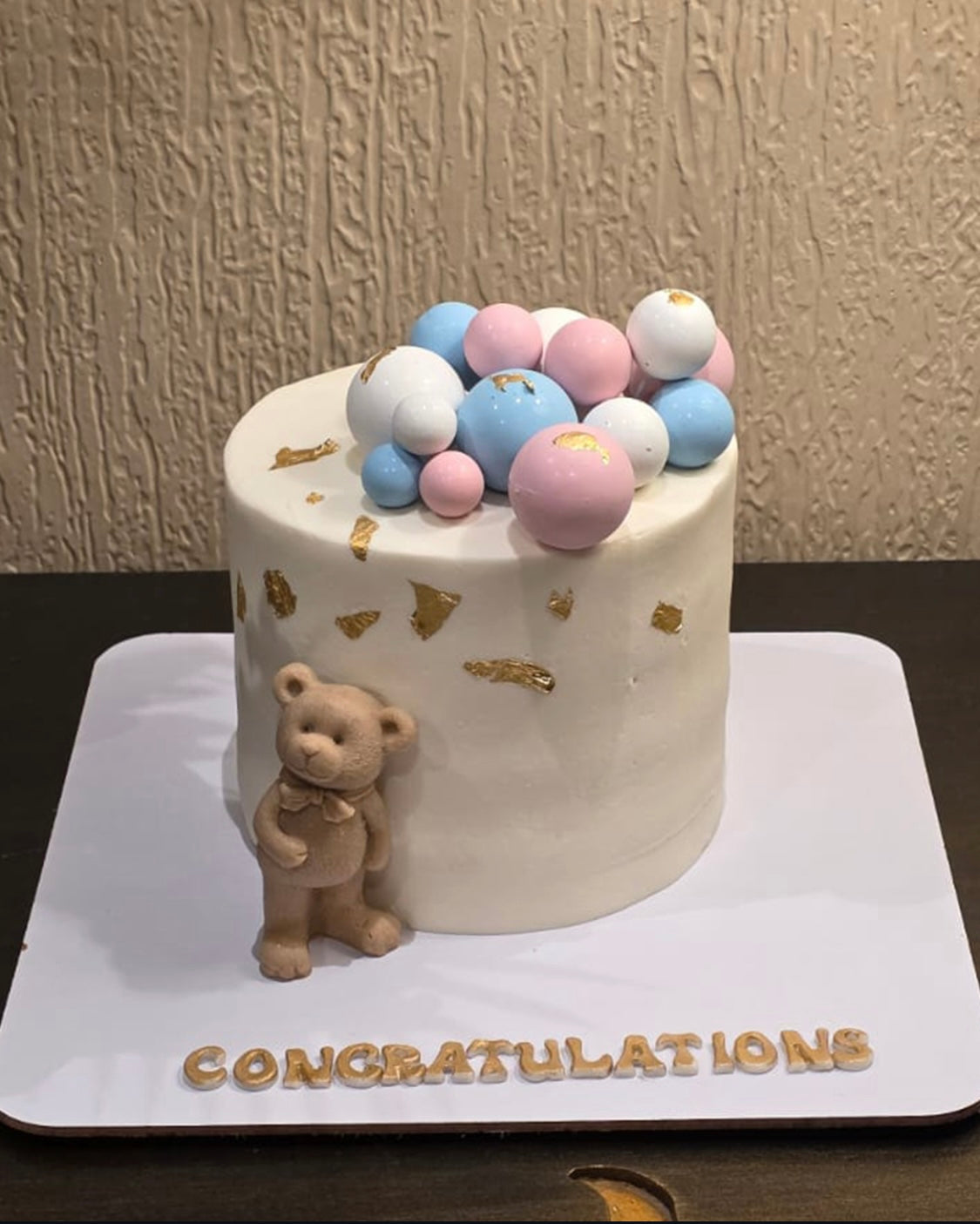 Pastel Teddy Cake