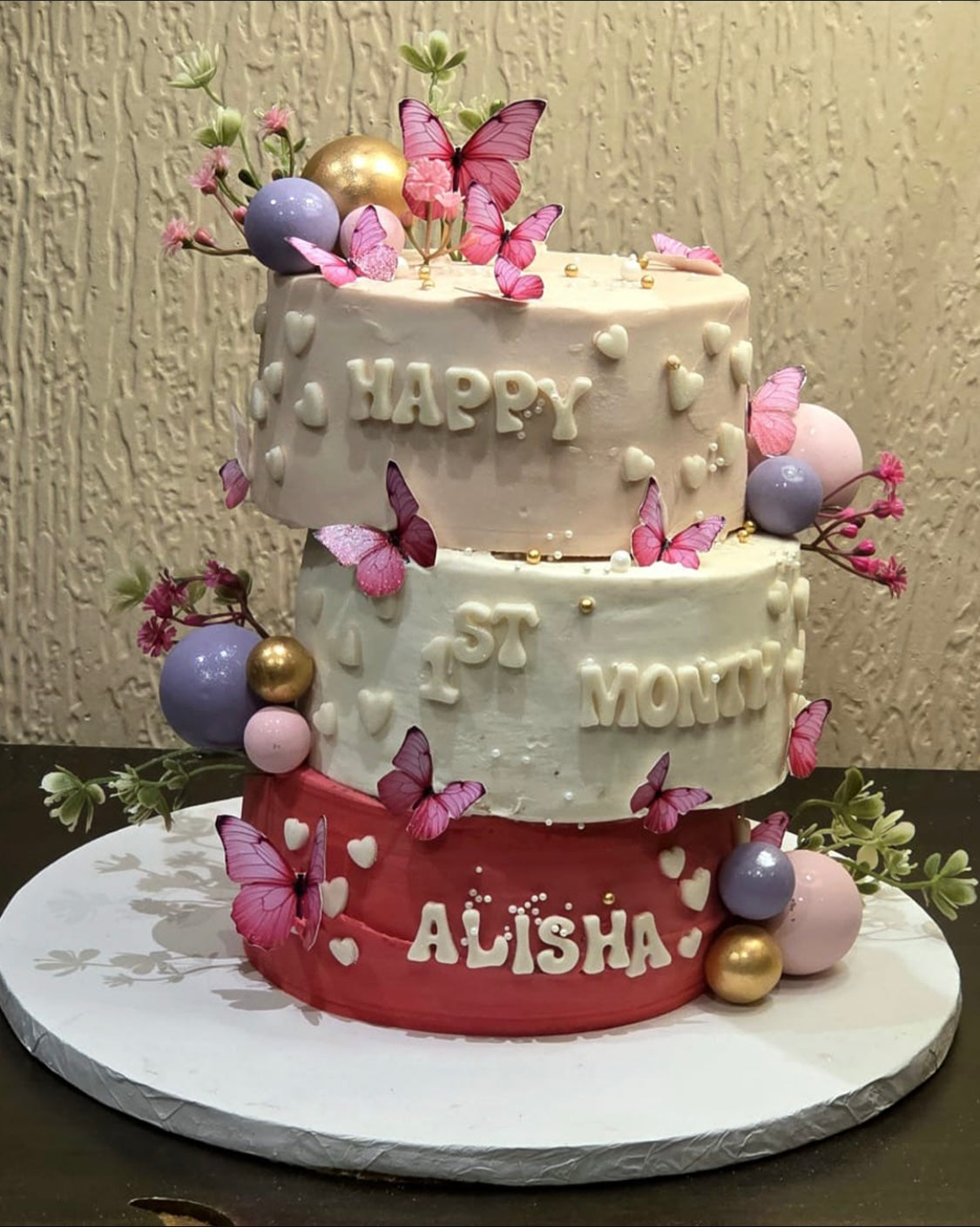 Butterfly Cascade Cake
