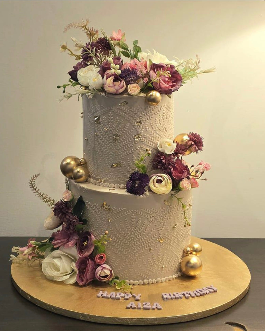 Purple Blossom Cake