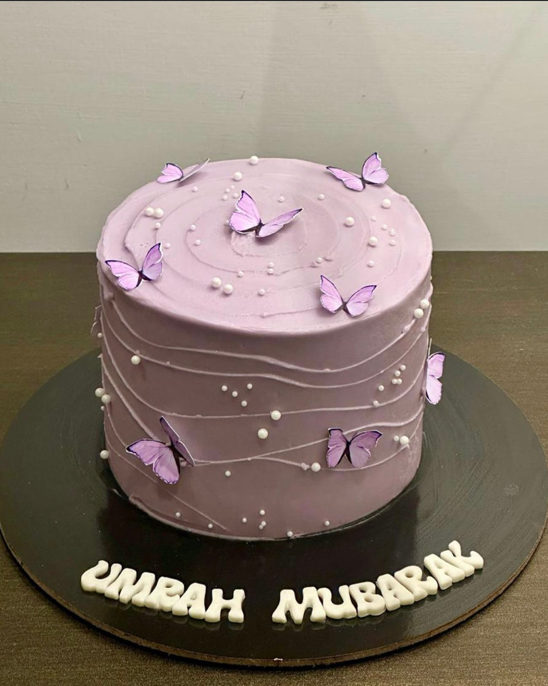 pink butterfly cake