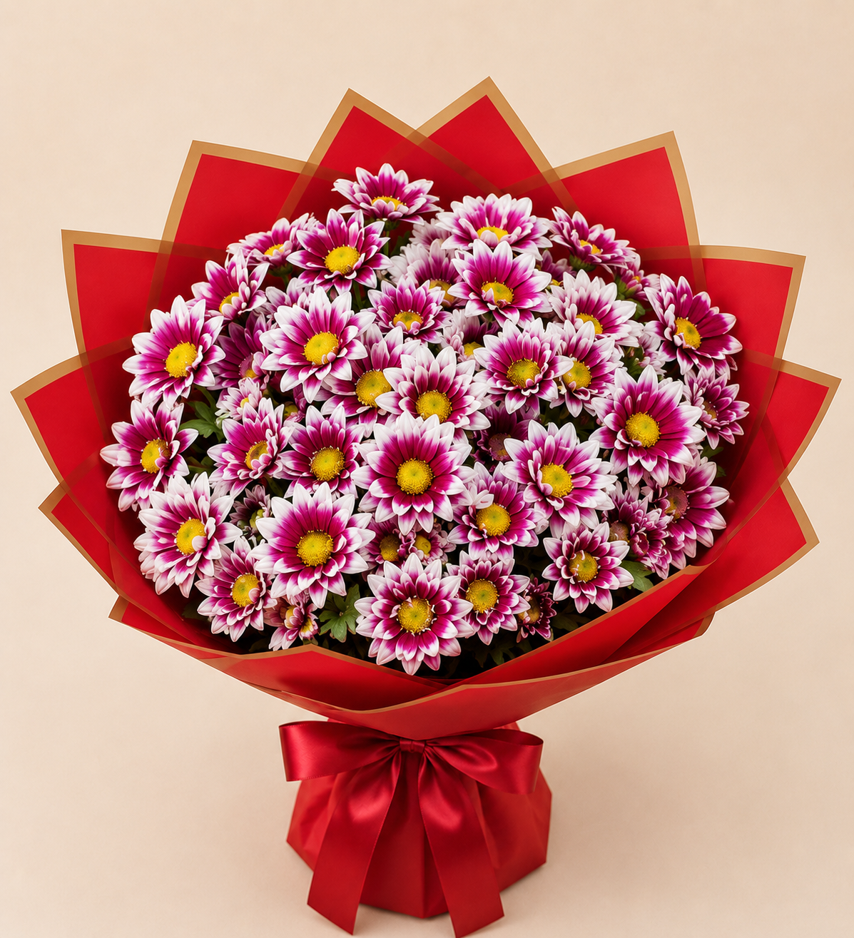 Purple and White Daisy Bouquet