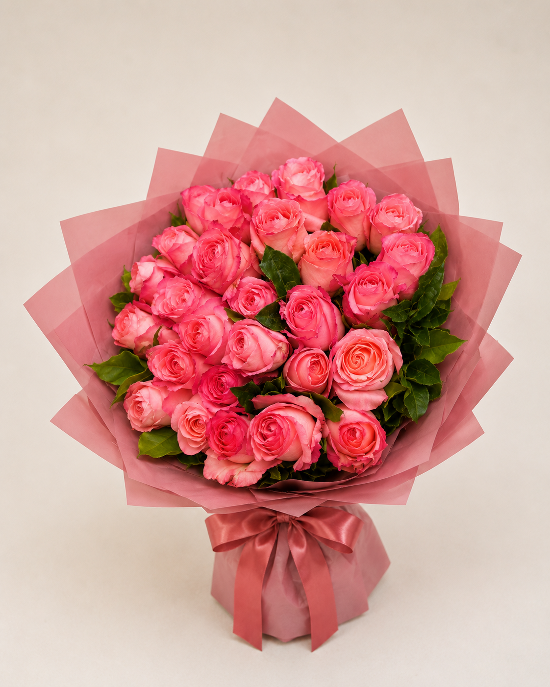 Large Pink Rose Bouquet