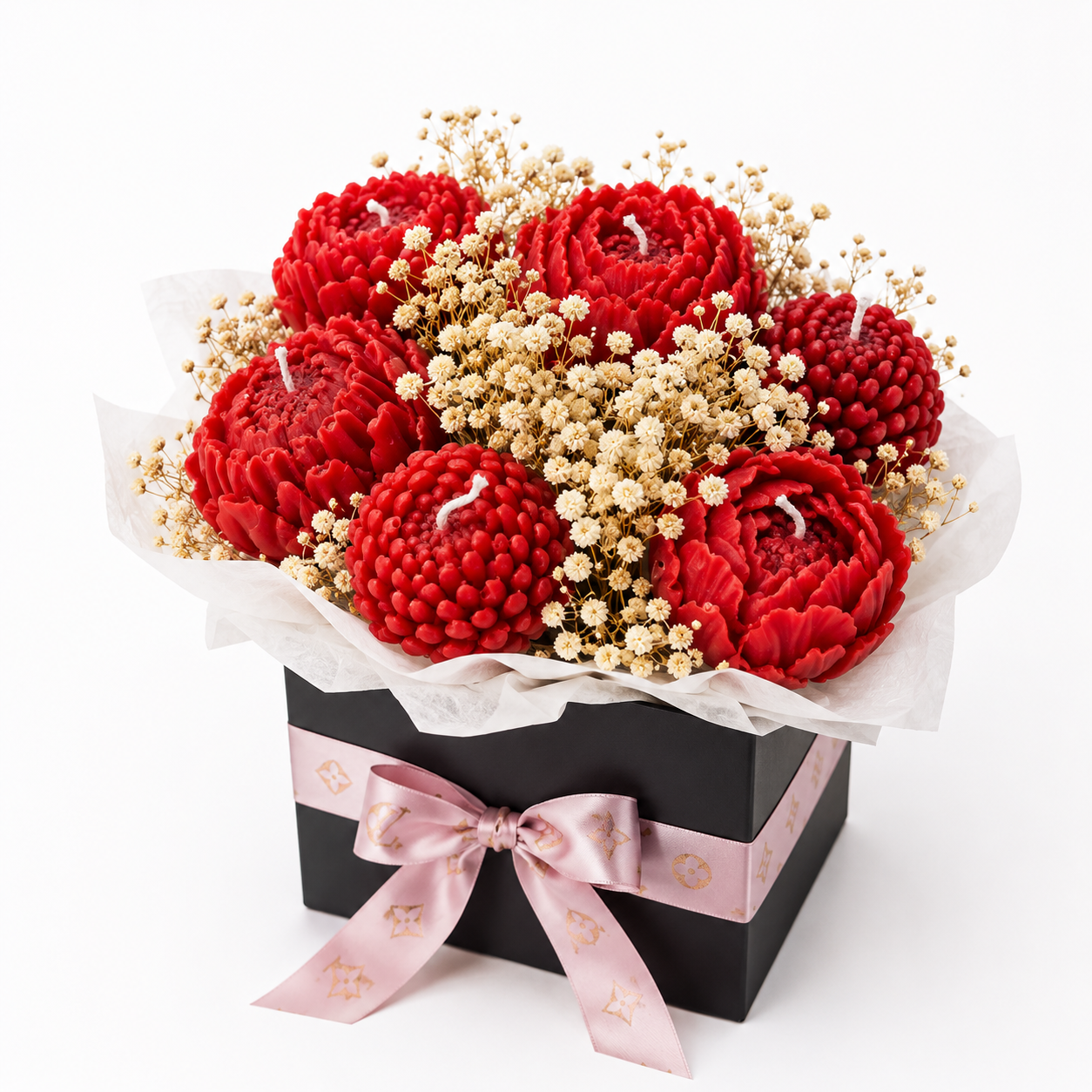 Red Rose Candle Bouquet