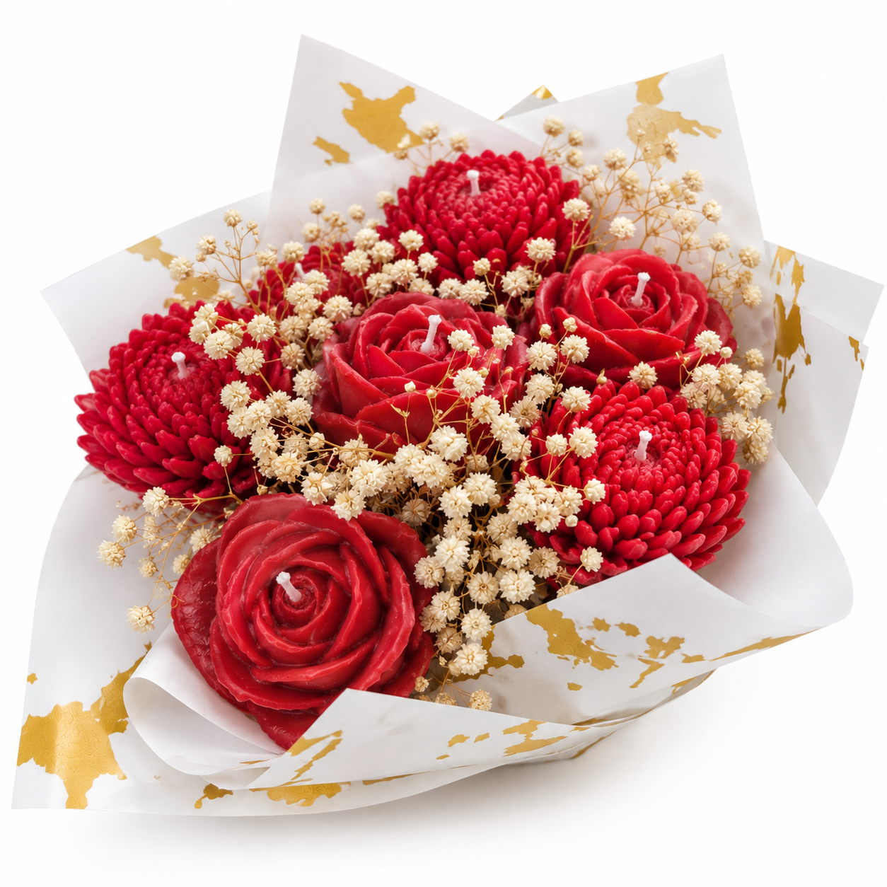 Red Rose Candle Bouquet