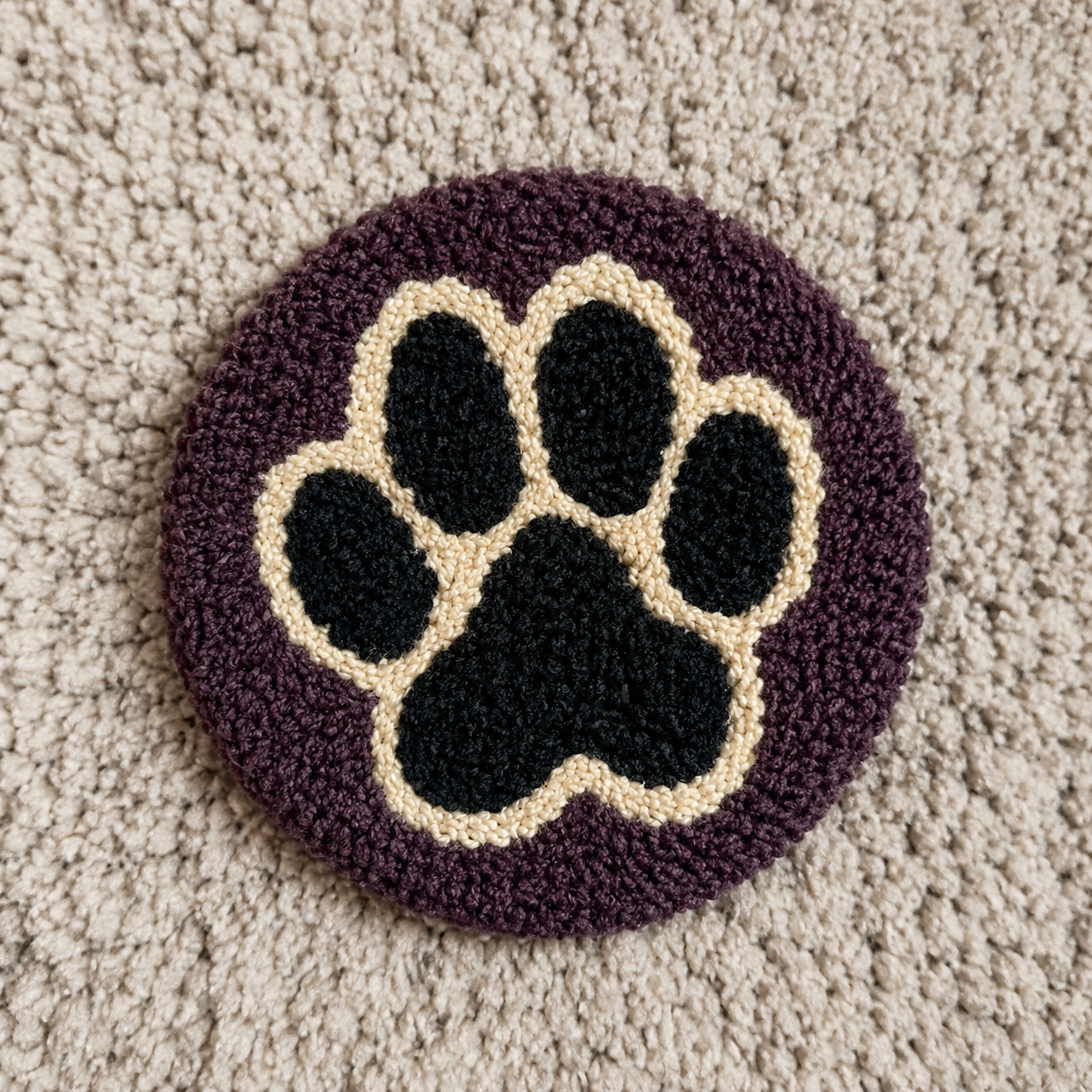 Paw Print Coaster