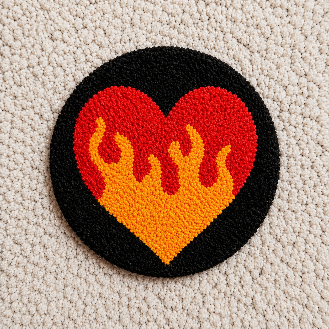 Flaming Heart Coaster