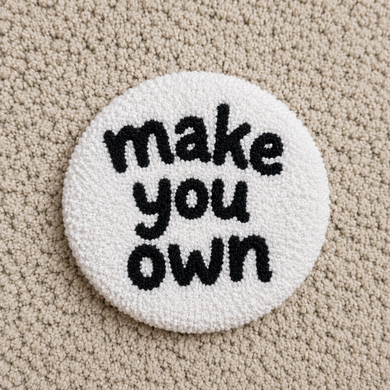 Custom Text Tufted Rug