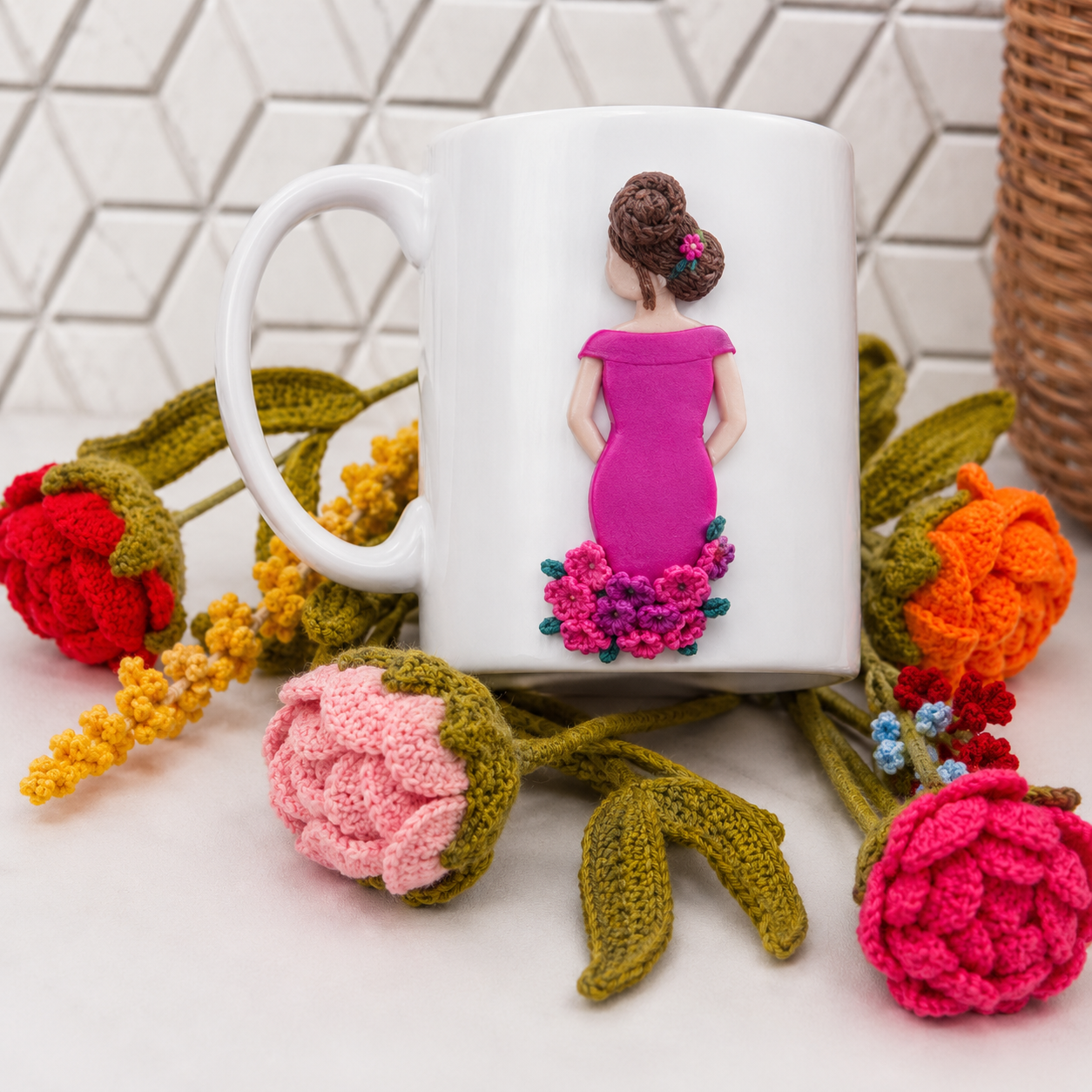 Embroidered Patch cups