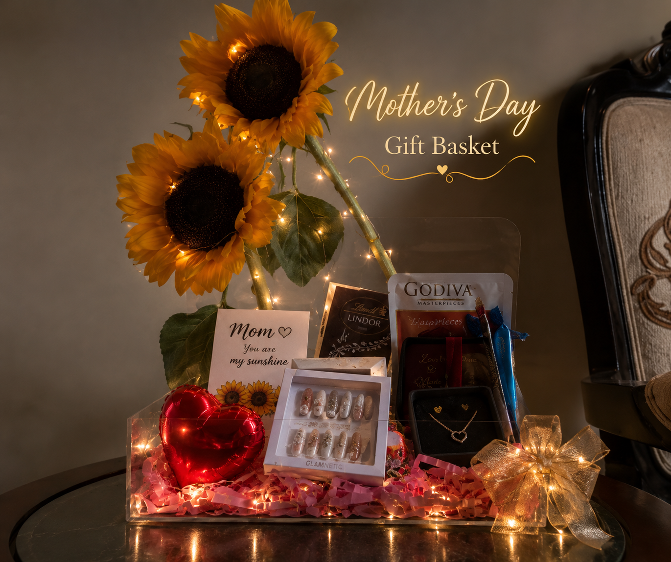 Mother’s Day Sunflower Gift Basket