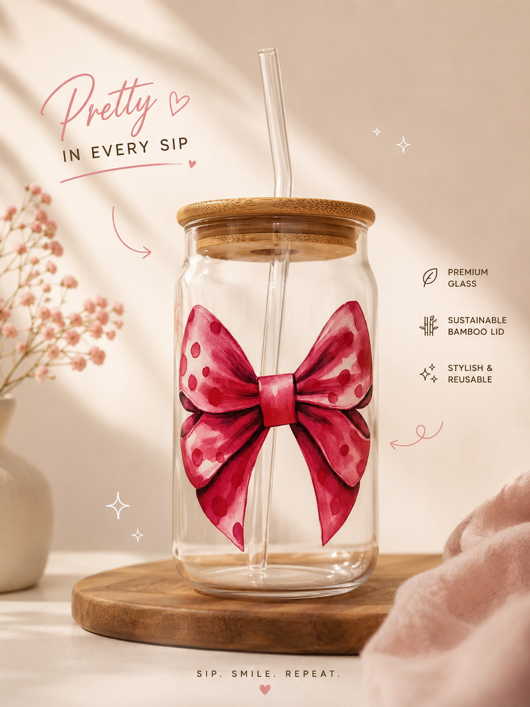 Bow Glass tumbler