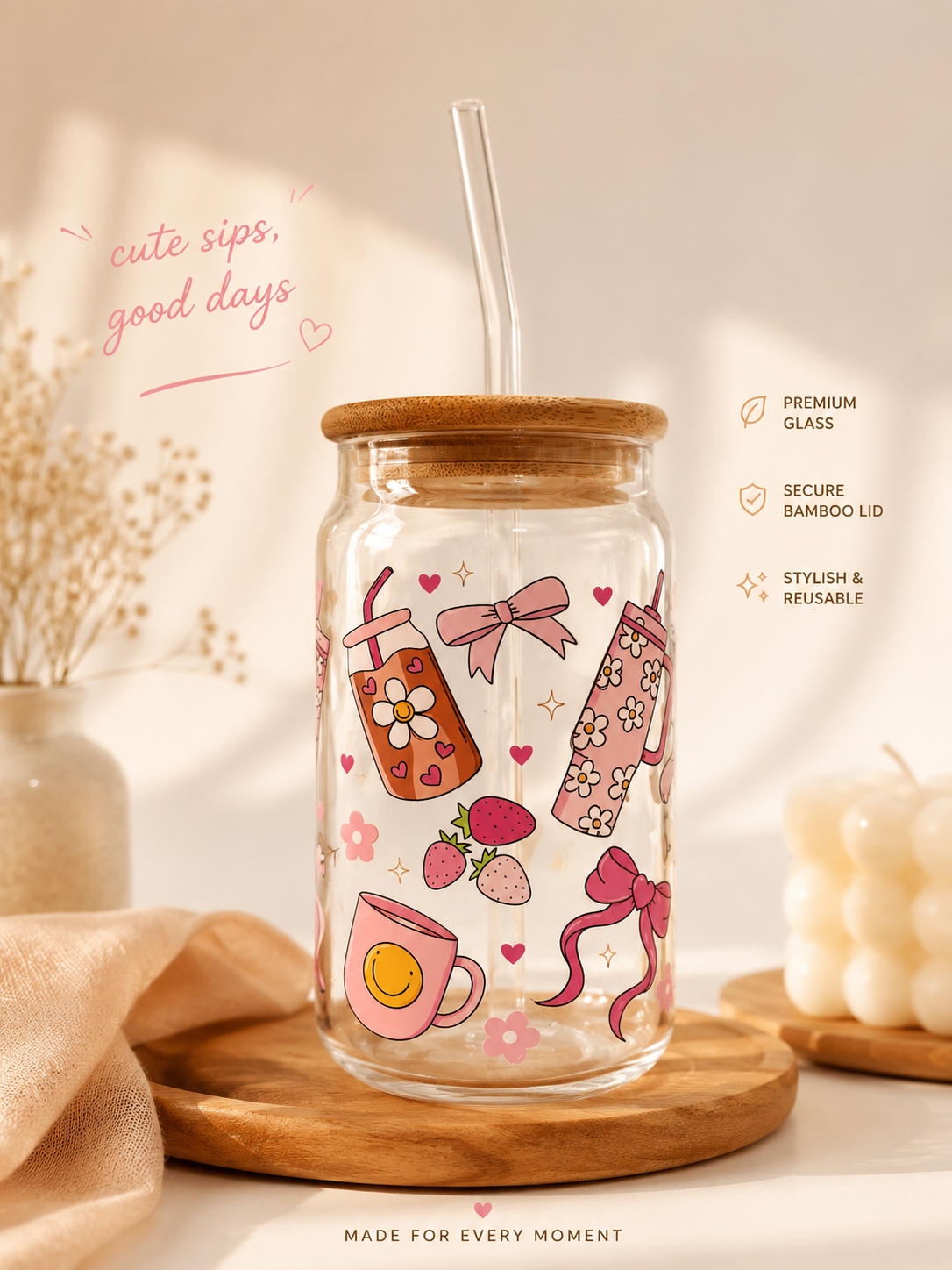 Doodle Glass tumbler